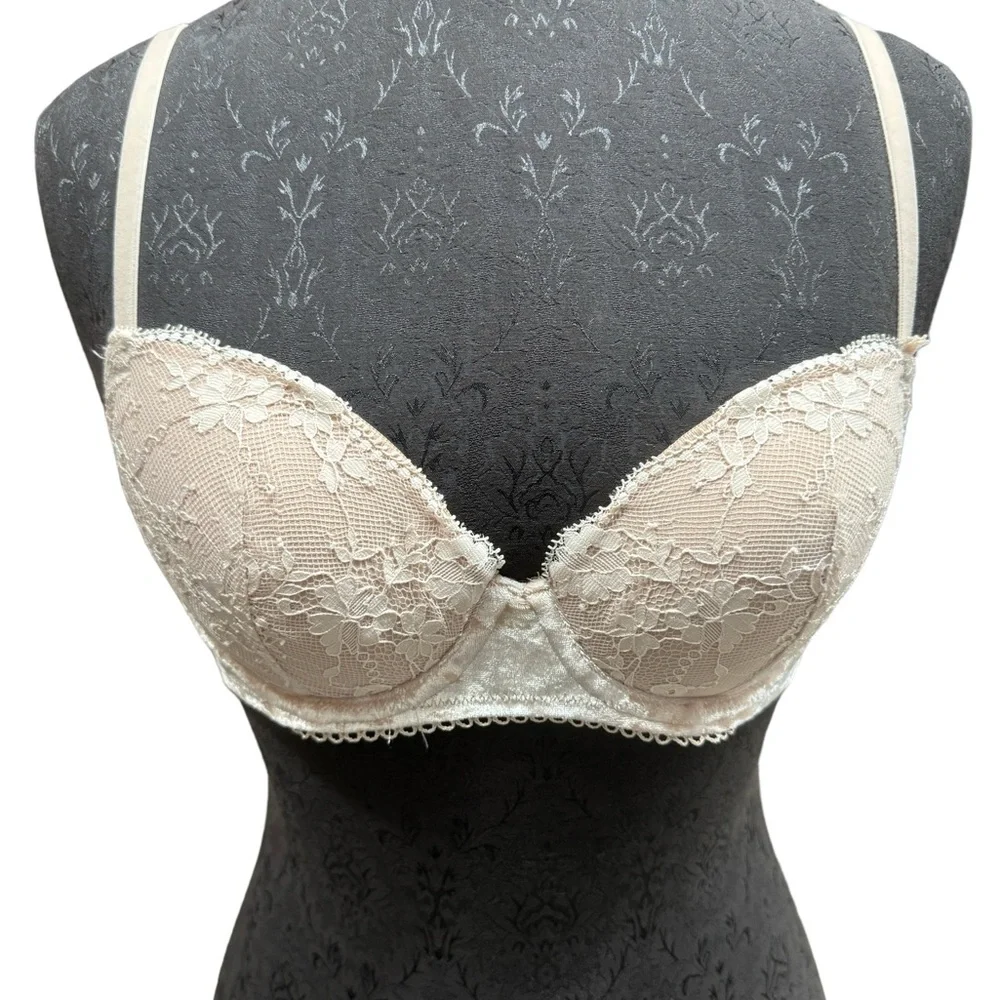 Victoria’s Secret Dream Angels Demi lined crushed velvet size 32C bra - Picture 2 of 8